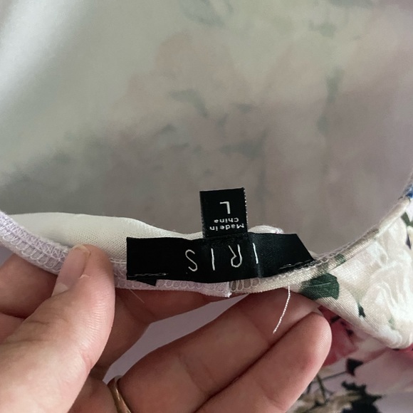 IRIS LA Lavender Floral Mini Dress - Picture 6 of 6